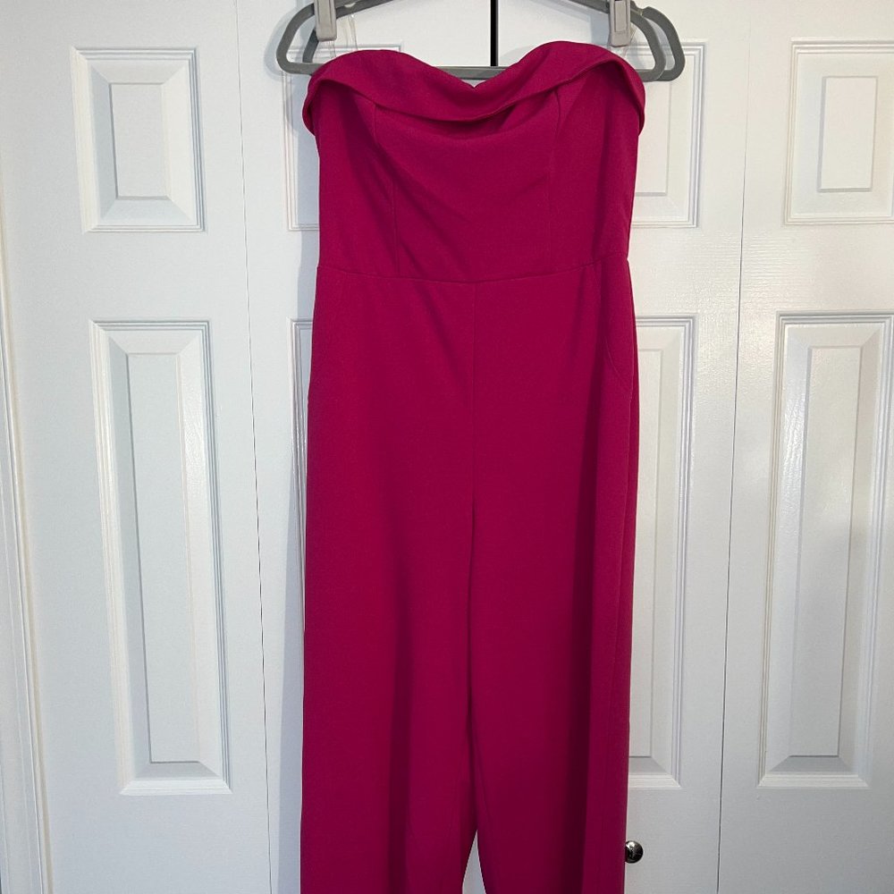 Strapless HOT Pink Jumpsuit